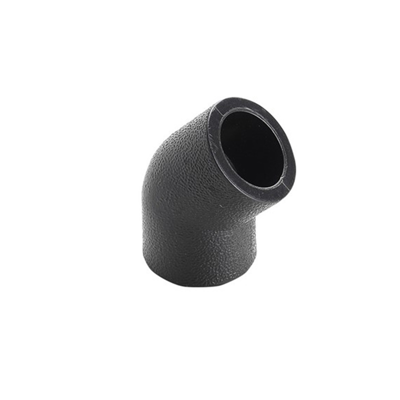 流れ方向用の 45° HDPE エルボ