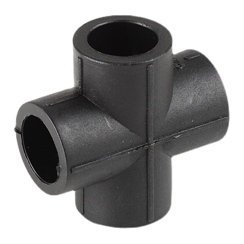 パイプ接続用HDPE等径クロスジョイント